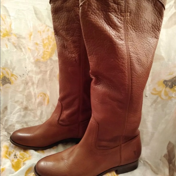 NEW!!! Frye Cara Roper Tall Boots Sz 9.5 Cognac - Picture 2 of 8